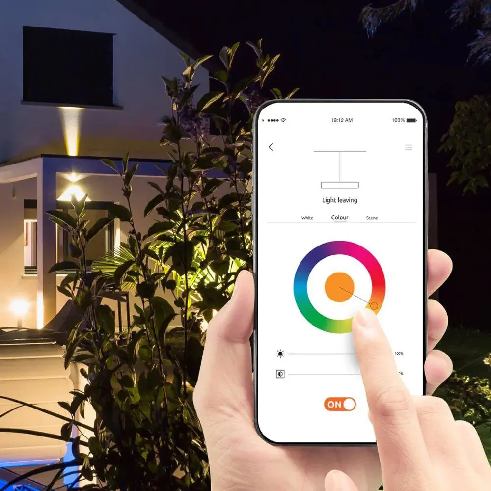 Styring af belysning via smartphone Styring af belysning via smartphone