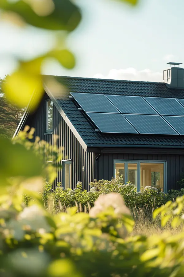 Solceller-træhus Solceller på taget